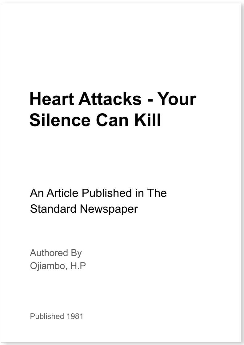 Heart Attacks - Your Silence Can Kill