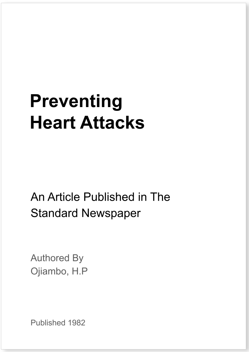 Preventing Heart Attacks